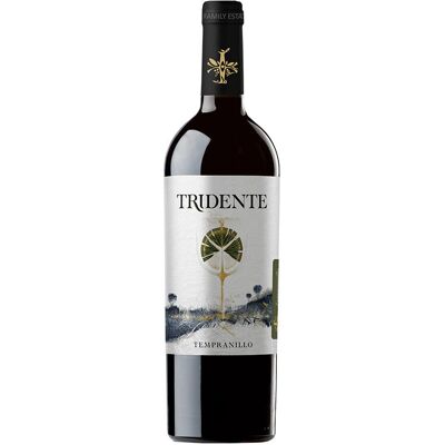 Bodegas Tridente Tempranillo 2015 - Vin - Publicité Bodegas Tridente Tempranillo 2015 - Vin - Publicité