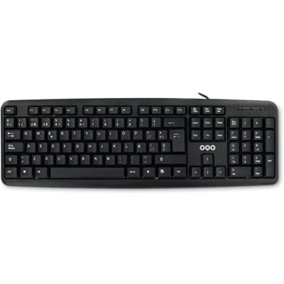 Clavier OQO T001-U - Multicolore Espagnol QWERTY - USB Universel - Publicité Clavier OQO T001-U - Multicolore Espagnol QWERTY - USB Universel - Publicité