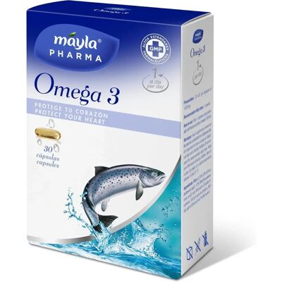 Mayla Omega 3 - Fischöl Ergänzung - 30 Kapseln Mayla Omega 3 - Fischöl Ergänzung - 30 Kapseln