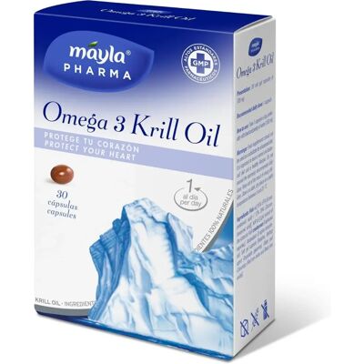 Mayla Omega 3 Krillöl - Unterstützt Herz & Gehirn - Nahrungsergänzung Mayla Omega 3 Krillöl - Unterstützt Herz & Gehirn - Nahrungsergänzung