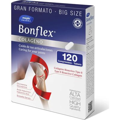 Mayla Bonflex Collagen - Glucosamin, Kollagen, Vitamin C - 120 Tabletten Mayla Bonflex Collagen - Glucosamin, Kollagen, Vitamin C - 120 Tabletten