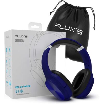 Auriculares inalámbricos Flux's ORION - Bluetooth, Azul, Ergonómicos Auriculares inalámbricos Flux's ORION - Bluetooth, Azul, Ergonómicos