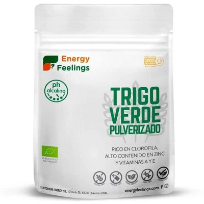 Energy Feelings Polvo de Hierba de Trigo Verde - Alcalino, Rico en Vitaminas y Minerales Energy Feelings Polvo de Hierba de Trigo Verde - Alcalino, Rico en Vitaminas y Minerales