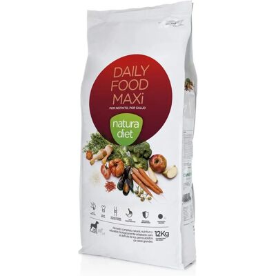 Natura Diet Maxi Comida para Perros - Razas Grandes, Adulto, Natural, 12kg Natura Diet Maxi Comida para Perros - Razas Grandes, Adulto, Natural, 12kg