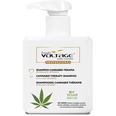 Shampoing Voltage Cannabis - Thérapie 500 ml - Vegan - Publicité Shampoing Voltage Cannabis - Thérapie 500 ml - Vegan - Publicité