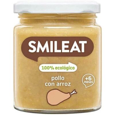 Smileat Comida Orgánica de Pollo con Arroz - Alimentación para Bebés Smileat Comida Orgánica de Pollo con Arroz - Alimentación para Bebés