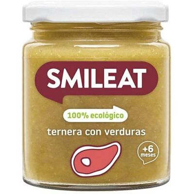 Smileat Tarrito Ecológico de Ternera con Verduras - Comida para bebés Smileat Tarrito Ecológico de Ternera con Verduras - Comida para bebés