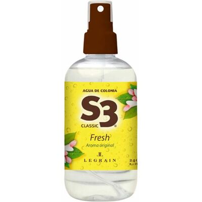 Parfum Unisexe S3 S3 Classic Fresh - 240 ml - Eau de Cologne - Publicité Parfum Unisexe S3 S3 Classic Fresh - 240 ml - Eau de Cologne - Publicité
