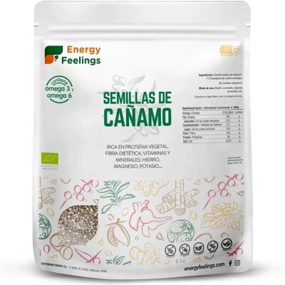 Graines de Chanvre Energy Feelings - Entières, 1kg - Publicité Graines de Chanvre Energy Feelings - Entières, 1kg - Publicité