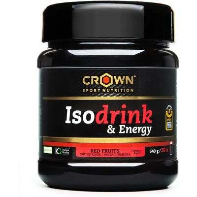 Crown Sport Nutrition Isodrink & Energy 640g - Rot - Sportgetränk Crown Sport Nutrition Isodrink & Energy 640g - Rot - Sportgetränk