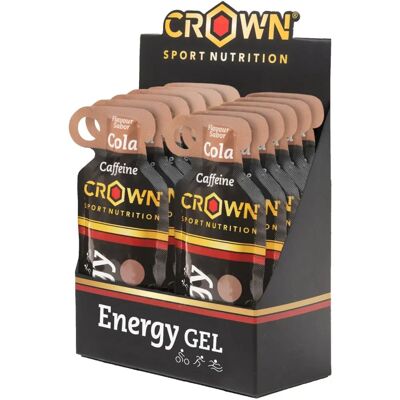 Gel Energético Crown Sport Nutrition - Cola com Cafeína - 12x40g Gel Energético Crown Sport Nutrition - Cola com Cafeína - 12x40g
