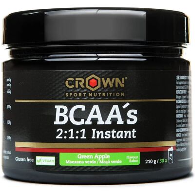 Crown Sport Nutrition BCAA 2:1:1 Instant Green Apple - Dietary Supplement Crown Sport Nutrition BCAA 2:1:1 Instant Green Apple - Dietary Supplement