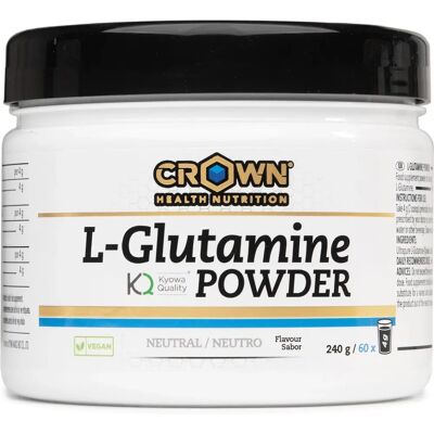 Crown Sport Nutrition L-Glutamin Kyowa 240 g - Ergänzung für Muskeln & Erholung Crown Sport Nutrition L-Glutamin Kyowa 240 g - Ergänzung für Muskeln & Erholung