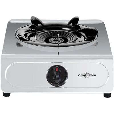 Vitrokitchen 160IB - Acier inoxydable - Plaque de cuisson à gaz - Publicité Vitrokitchen 160IB - Acier inoxydable - Plaque de cuisson à gaz - Publicité