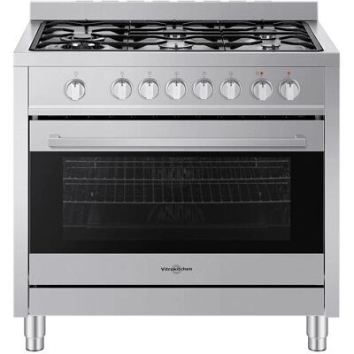 Vitrokitchen ST9060IB - Acier inoxydable - Cuisinière indépendante - Publicité Vitrokitchen ST9060IB - Acier inoxydable - Cuisinière indépendante - Publicité