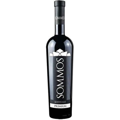 Vin Rouge Sommos Premium - Maturation 14 Mois en Fûts de Chêne Français - Publicité Vin Rouge Sommos Premium - Maturation 14 Mois en Fûts de Chêne Français - Publicité