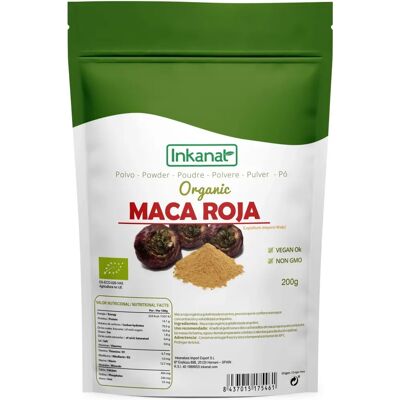 Inkanat Polvo de Maca Roja Orgánico 200 g - Polvo Inkanat Polvo de Maca Roja Orgánico 200 g - Polvo