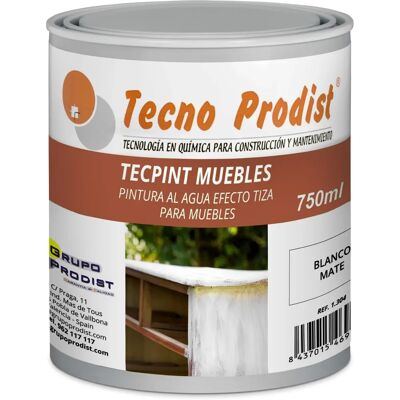 Tecpint Tinta para Móveis Efeito Giz 750ml - Tinta para Móveis Tecpint Tinta para Móveis Efeito Giz 750ml - Tinta para Móveis