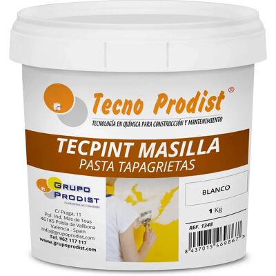 Rejunte para paredes Tecpint - 1kg Branco - Pronto para usar - Interior & Exterior Rejunte para paredes Tecpint - 1kg Branco - Pronto para usar - Interior & Exterior