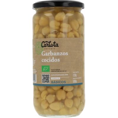 Carlota Organic Cooked Chickpeas - Canned Legumes Carlota Organic Cooked Chickpeas - Canned Legumes