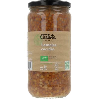 Lentejas Orgánicas Carlota - 660g/720g - Lentejas Cocidas Lentejas Orgánicas Carlota - 660g/720g - Lentejas Cocidas