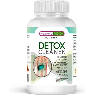 Healthy Fusion Detox Limpiador de detoxificación Cardo Mariano, Alcachofa, Rábano, Chlorella 60 Cápsulas Naturales Healthy Fusion Detox Limpiador de detoxificación Cardo Mariano, Alcachofa, Rábano, Chlorella 60 Cápsulas Naturales