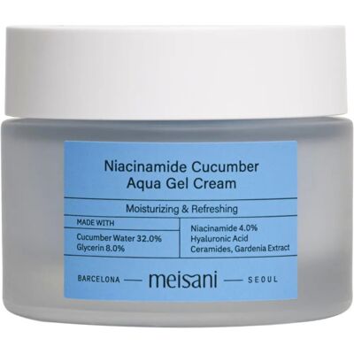 Meisani Niacinamide Gel-Crème Concombre - Crème Visage - Publicité Meisani Niacinamide Gel-Crème Concombre - Crème Visage - Publicité