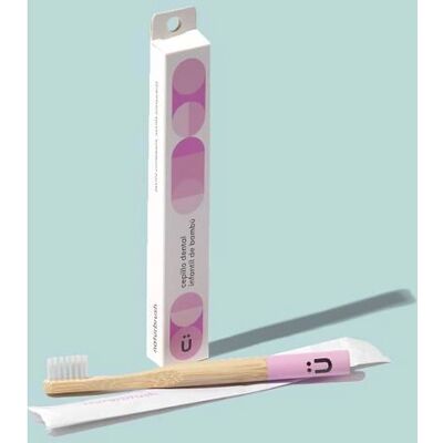 Cepillo de Dientes Infantil de Bambú Natürbrush - Rosa biodegradable Cepillo de Dientes Infantil de Bambú Natürbrush - Rosa biodegradable