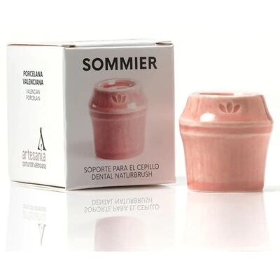 Porta Cepillo Naturbrush Sommier Rojo - Soporte para Cepillo Porta Cepillo Naturbrush Sommier Rojo - Soporte para Cepillo