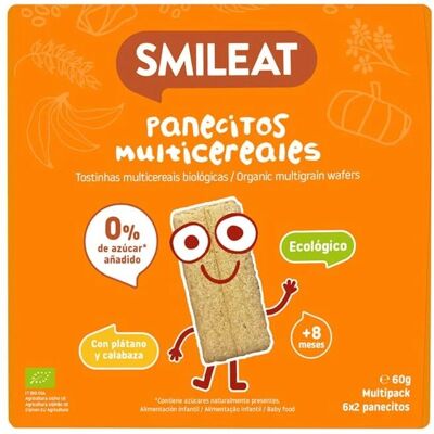 Smileat Pan de Multicereales Orgánico 60g Smileat Pan de Multicereales Orgánico 60g