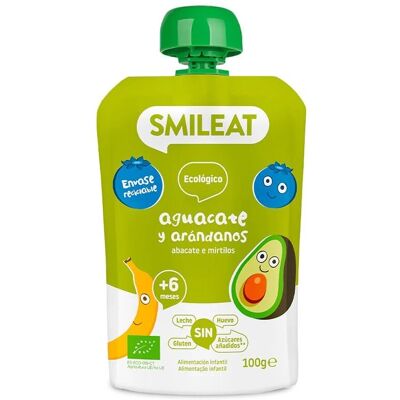 Pouch de Aguacate y Arándano Bio 6m+ 100 g - Comida para bebé Pouch de Aguacate y Arándano Bio 6m+ 100 g - Comida para bebé