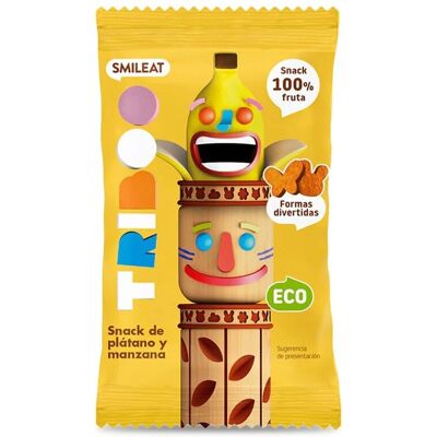 Smileat Triboo Sminolas de Plátano y Manzana Orgánicos - Snack Infantil Smileat Triboo Sminolas de Plátano y Manzana Orgánicos - Snack Infantil