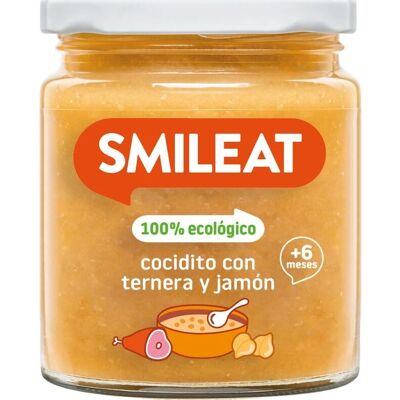 SMILEAT Estofado de Ternera y Jamón para Bebés - Comida Orgánica 6m+ SMILEAT Estofado de Ternera y Jamón para Bebés - Comida Orgánica 6m+