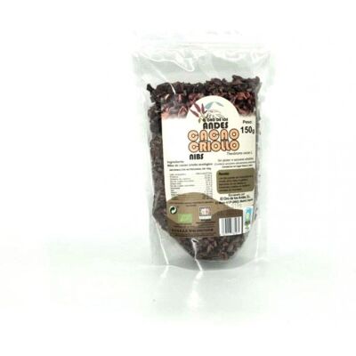 El Oro de los Andes Cacao en Nibs - Orgánico Perú 150g El Oro de los Andes Cacao en Nibs - Orgánico Perú 150g
