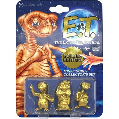 Ensemble de Figurines Doctor Collector E.T. l'extra-terrestre - Édition Or - Publicité Ensemble de Figurines Doctor Collector E.T. l'extra-terrestre - Édition Or - Publicité