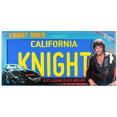 Plaque d'immatriculation Knight Rider - Doctor Collector KITT - Publicité Plaque d'immatriculation Knight Rider - Doctor Collector KITT - Publicité
