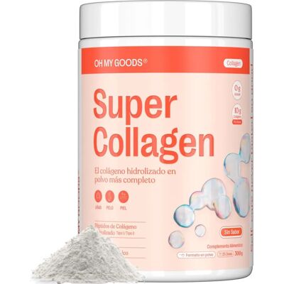 Super Collagen sin sabor 300 g - OhMyGoods - Polvo de colágeno Super Collagen sin sabor 300 g - OhMyGoods - Polvo de colágeno