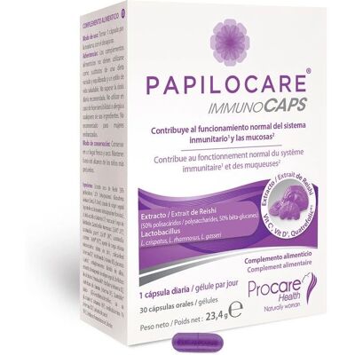 Procare Health Papilocare Immunocaps - 30 capsules - Publicité Procare Health Papilocare Immunocaps - 30 capsules - Publicité