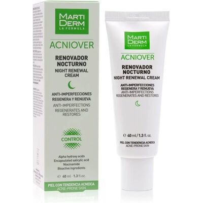 Martiderm Acniover Nattförnyelsekräm (40ml) Martiderm Acniover Nattförnyelsekräm (40ml)