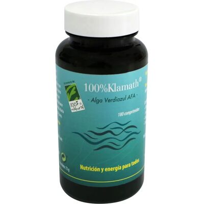 Cien por Cien Natural Algas Klamath Azul-Verde - 180 Tabletas Cien por Cien Natural Algas Klamath Azul-Verde - 180 Tabletas