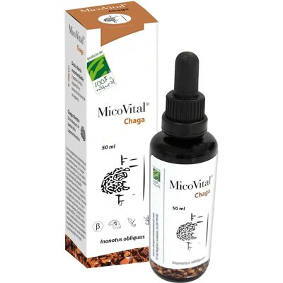 Cien por Cien Natural MicoVital Chaga - Food Supplement Cien por Cien Natural MicoVital Chaga - Food Supplement