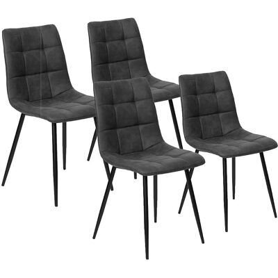 Sillas de comedor estilo industrial gris pizarra - FURNITURE STYLE Ivy Sillas de comedor estilo industrial gris pizarra - FURNITURE STYLE Ivy