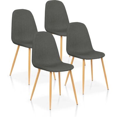 FURNITURE STYLE Silla Nórdica Margot - Pack de 4 FURNITURE STYLE Silla Nórdica Margot - Pack de 4