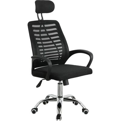 Silla de Estudio Esther de Furniture Style - Ajustable, Malla Transpirable, Negra Silla de Estudio Esther de Furniture Style - Ajustable, Malla Transpirable, Negra