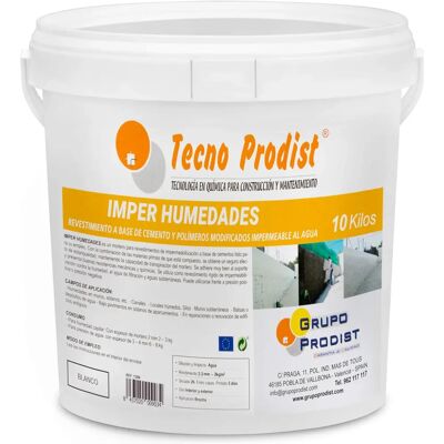 Tecno Prodist Argila Branca Impermeável - Revestimento de Paredes Tecno Prodist Argila Branca Impermeável - Revestimento de Paredes