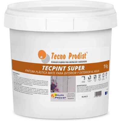 Tecpint Super - Blanc - 1 kg - Peinture intérieur extérieur - Publicité Tecpint Super - Blanc - 1 kg - Peinture intérieur extérieur - Publicité