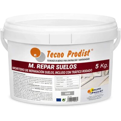 Tecno Prodist M-repar Sols - Mortier gris 5kg - Publicité Tecno Prodist M-repar Sols - Mortier gris 5kg - Publicité