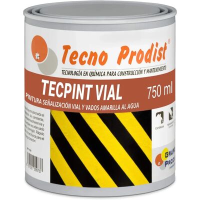 Peinture de marquage routier à l'eau Tecpint jaune - 750 ml - Publicité Peinture de marquage routier à l'eau Tecpint jaune - 750 ml - Publicité