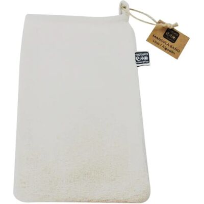 NaturaBIO Cosmetics Leinen Baumwolle Badehandschuh - Badewannehandschuh NaturaBIO Cosmetics Leinen Baumwolle Badehandschuh - Badewannehandschuh