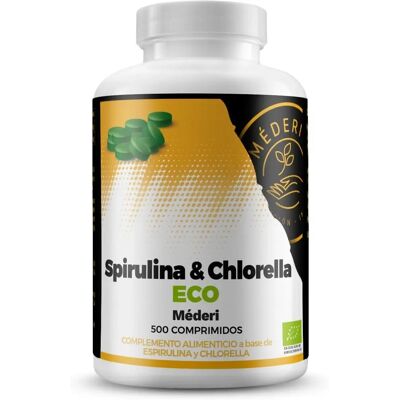 Méderi Spirulina Chlorella Eco 500 Tabletten - Nahrungsergänzungsmittel Méderi Spirulina Chlorella Eco 500 Tabletten - Nahrungsergänzungsmittel